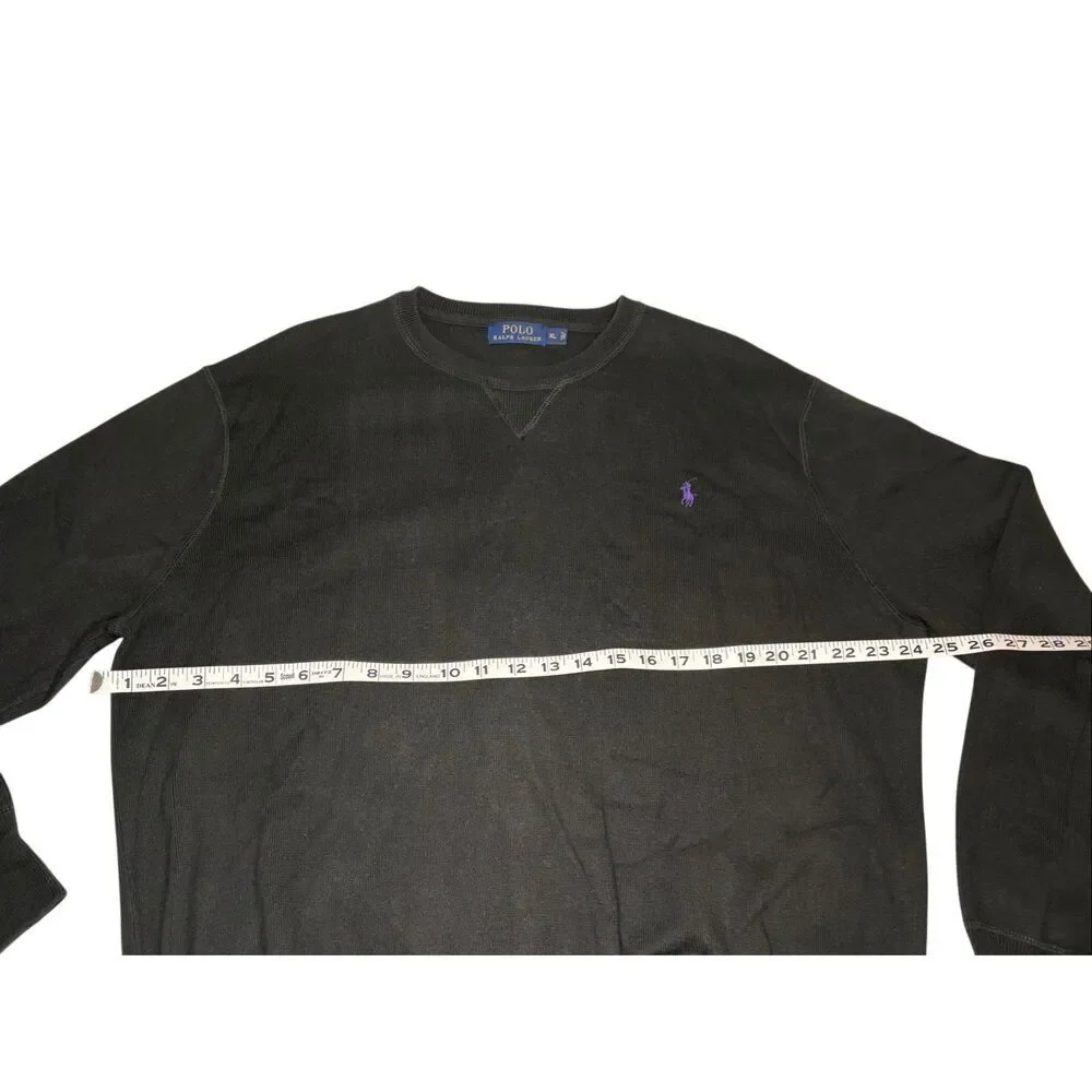 Polo Ralph Lauren black crewneck cotton sweater - XL